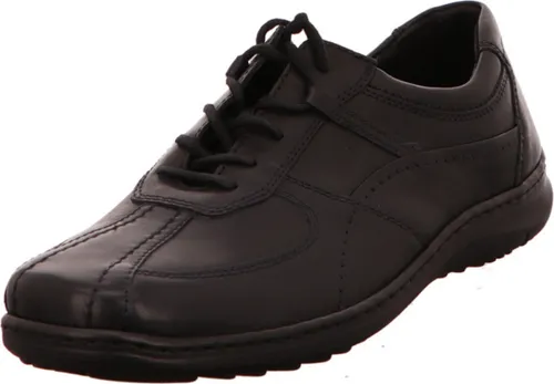 Waldläufer Damen-Schnürhalbschuhe EU 40 in Schwarz - Bequeme Comfortschuhe aus Leder mit herausnehmbarem Fußbett, ideal für individuelle Einlagen und perfekten Tragekomfort.
