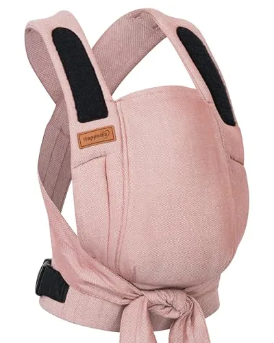 Hoppediz Babytrage Bondolino b.pure Design Siena - Babytragen für optimalen Tragekomfort: Ergonomische M-Position, einfaches Anlegen und vielseitig einsetzbar – ideal für Neugeborene bis Kleinkinder.