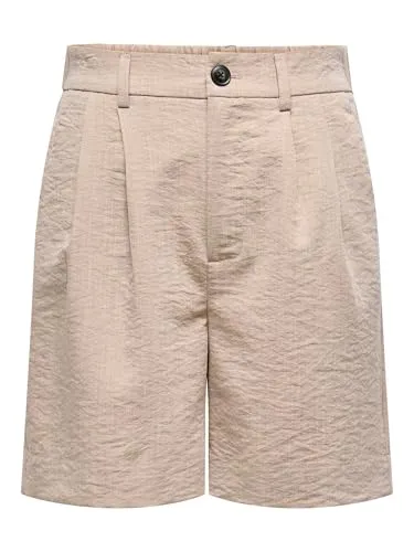 ONLY ONLMARSA SOLID SHORTS WVN - Damen Shorts Gr. S (36) - Luftige Damen-Shorts von ONLY mit breitem Hosenbein und normaler Leibhöhe. Pflegeleichtes Webmaterial, ideal für vielseitige Freizeitlooks.
