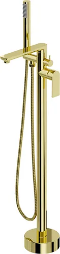 Mexen Leda freistehende Wannenbatterie, gold - 75633-50