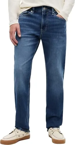 Tommy Jeans Ryan Slim STR Dh0235 Herren Denim - Zeitlose Slim Fit Jeans im 5-Pocket-Style mit hohem Tragekomfort. Ideal für Büro und Alltag, dank Stretchanteil für optimale Bewegungsfreiheit.