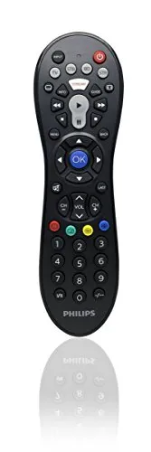 Philips SRP3014/10 Universal Fernbedienung (4-in-1, TV, Blu-ray, STB, STR) schwarz