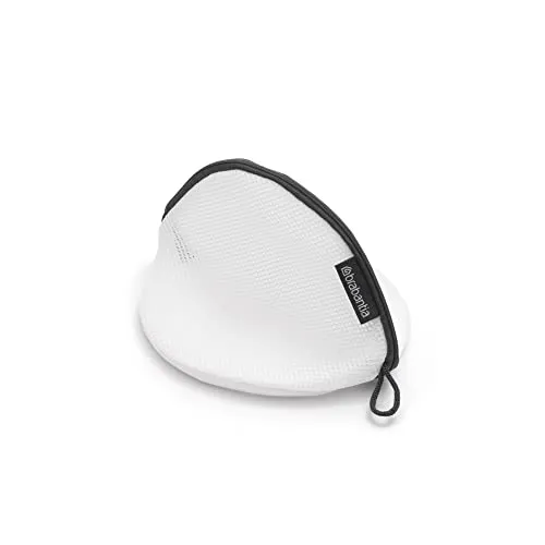 Brabantia - Wäschebeutel BH - Schützende Mesh-Wäschetasche - für Ihre Feinwäsche - Einfach zu Bedienen - Spezielle Abdeckung für die Zuglasche - Wäschezubehör - White - 15,5 x 26,5 x 1,5 cm