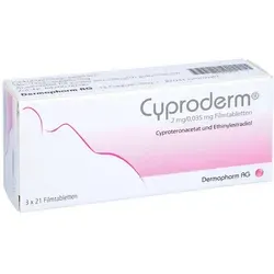 Cyproderm 2 Mg/0,035 mg Filmtabletten 3X21 St