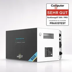 SunEnergyXT 500 Speicher 5kWh Balkonkraftwerk - All-in-One Balkonkraftwerkspeicher mit 5 kWh Kapazität und integriertem Wechselrichter. Individuell skalierbar, ideal für nachhaltige Energieversorgung und dynamische Strompreise.