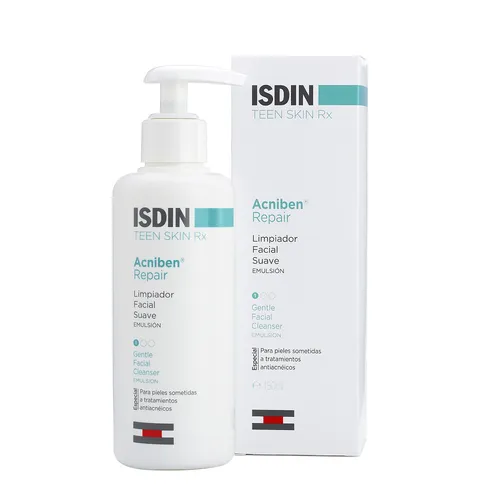 Feuchtigkeitsspendende Gesichtscreme Isdin Acniben Repair-Komplex 180 ml - Tagespflege mit Repair-Komplex, ideal zur Beruhigung und Regeneration von empfindlicher Haut nach Aknebehandlungen.