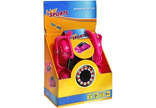 VEDES Großhandel GmbH - Ware New Sport Fersenroller mit LED, pink