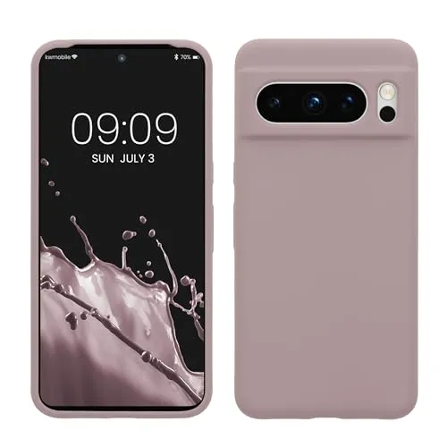 kwmobile Handyhülle für Google Pixel 8 Pro Hülle, für Pixel 8 Pro Case - Hülle Silikon - kabelloses Laden - Nude Lilac