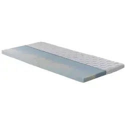 Mid.you Topper, Weiß, Textil, Füllung: Polyester, Fleece, Vlies, 160x200 cm, Bezug abnehmbar/waschbar, Ober- und Unterseite versteppt, für Hausstauballergiker geeignet, optimale Belüftung, verstellbare Lattenroste schadstoffgeprüft, mit Gummiband, alternative Größen erhältlich, Schlafzimmer, Matratzen Shop, Matratzenzubehör, Topper