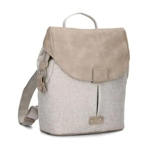 Damen City-Rucksack Olli OR8 - Vintage-Lederoptik - Tagesrucksäcke mit 5 Liter Volumen, wasserabweisend und robust. Ideal für den Alltag mit zahlreichen Fächern und einem stilvollen Vintage-Design.