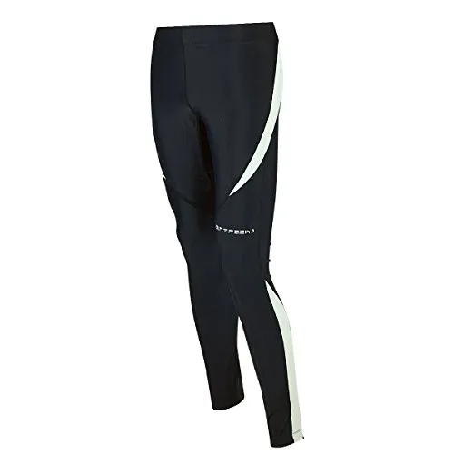 Airtracks Herren Thermo Lauftights Lang Pro - Hochfunktionelle Herren-Laufhose für Herbst und Winter. Atmungsaktiv, wind- und wasserabweisend mit optimalem Wärmeschutz dank angerauter Innenseite. Hoher Elasthan-Anteil für perfekte Passform und Bewegungsfreiheit.