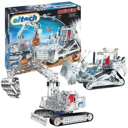 Eitech Mega Raupe und Kettenbagger - 3D Puzzle Modellbausatz - Baukästen & Bausteine, 1470 Teile für 2 Modelle, inkl. Werkzeug und detaillierter Anleitung – ideal für kreative Bastler ab 12 Jahren!