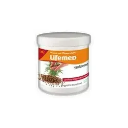 Lifemed Hanfcreme 250 ml | Intensive Feuchtigkeitspflege für trockene, strapazierte und empfindliche Haut