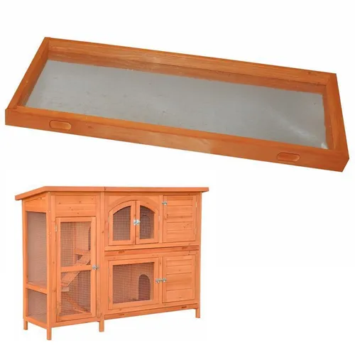 Ersatz Kotwanne für nanook Kleintierstall Jumbo 30897 - Käfige, Auslauf & Gehege - Original-Ersatzwanne aus Holz mit Metallboden, ideal für die einfache Reinigung und Pflege von Kaninchen und Meerschweinchen.