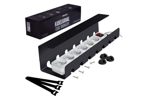Goods+Gadgets Kabelkanal Goods+Gadgets Kabelkanal – Kabelmanagement Schreibtisch & Kabelhalter (Kabelhalter, Kabelwanne, Kabelkorb, 1-St)