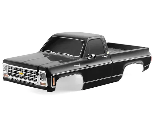 Traxxas TRX9212X Karosserie Chevrolet K10 Truck 1979 - Modellbausatz für die ikonische Chevrolet K10 Truck 1979 Karosserie in schwarz, perfekt für RC-Enthusiasten und individuelle Projekte.