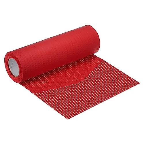 sourcing map Wabenförmiges Packpapier 11.5"x65.6Ft Dämpfender Umschlag Rollen Packpapier für Umzug Versand Verpackung Geschenke Rot