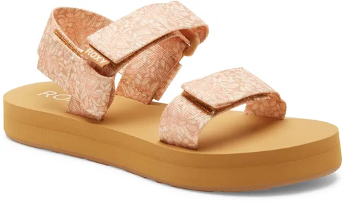 ROXY CAGE Sandale 2024 beige - 39 - Stylische Sandalen für Damen mit verstellbarem Klettverschluss und weichem EVA-Fußbett für optimalen Tragekomfort. Ideal für den Sommer und Freizeitaktivitäten.