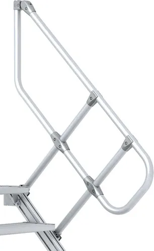 ZARGES Geländer Treppe 45° mit 11 Stufen - Geländer für Treppen mit 11 Stufen, bietet seitliche Absturzsicherung für einen sicheren Aufstieg und zusätzliche Sicherheit.