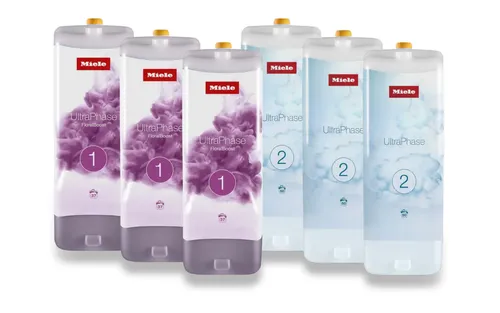 Miele Set 6 UltraPhase FloralBoost - Waschmittel mit floralem Duft, sorgt für strahlende Sauberkeit und frische Wäsche.