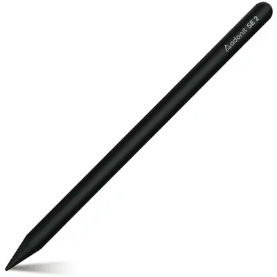 Adonit Eingabestift SE 2 Stylus ADSE2B, schwarz - Touchpen für iPad-Modelle ab 2018, mit Palm Rejection-Technologie für komfortables Schreiben und Zeichnen sowie bis zu 8 Stunden Akkulaufzeit.