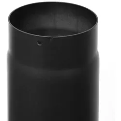 raik Rauchrohr 180 mm - Ofenrohr aus Stahlblech - Aschesauger - 1000 mm lang, 2 mm starkes Stahlblech mit hitzebeständiger Senotherm-Schwarz Lackierung, ideal für effiziente Rauchabführung.