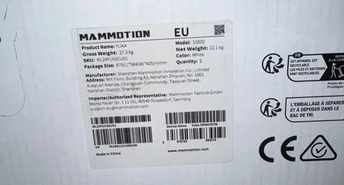 Mammotion Yuka 1000 – Kabelloser Mähroboter mit 3D Vision - Rasenmäher mit 88-Watt-Motor und 32 cm Schnittbreite, ideal für präzises Mähen ohne Kabel. Inklusive 2 Jahre Garantie und leistungsstarker Akkulaufzeit von bis zu 3 Stunden.