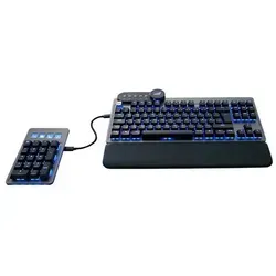 Mountain Everest Max - RGB Gaming Tastatur mit Mediendock - Hochwertige Gaming-Tastatur mit CHERRY MX Brown Schaltern, USB-C und anpassbarer RGB-Hintergrundbeleuchtung – ideal für Gamer und kreative Anwendungen.
