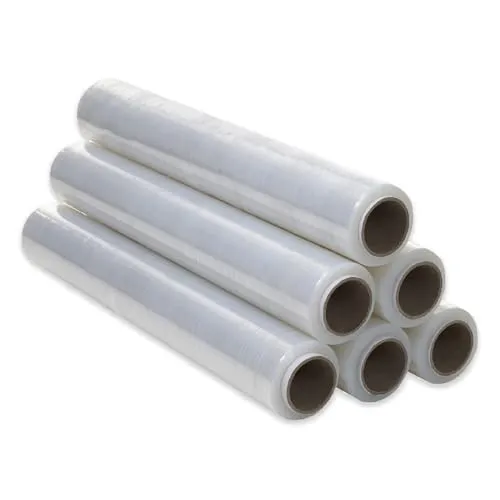 Transparente Plastikfolie für die Verpackung (6 Stück), transparent, für industrielle Verpackung, 0,5 x 300 m, Rolle, dehnbar, manuell und elastisch