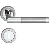 MeinTürgriff Drückergarnitur Nizza Edelstahl/Chrom - Türgriff für Innentüren - Hochwertige Edelstahl/Chrom-Türgriff-Garnitur für Innentüren. Mit lose gelagertem Drücker und einfacher Montage. Ideal für eine stilvolle Gestaltung Ihrer Wohnräume.