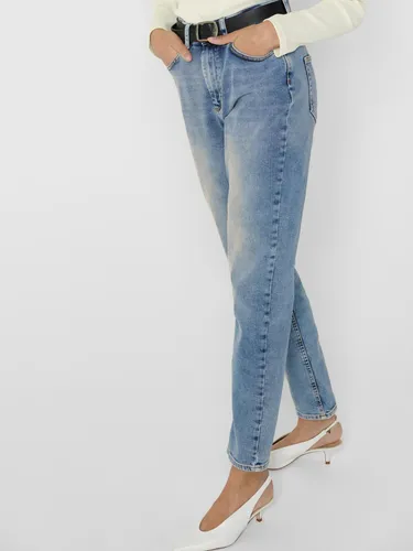 ONLY Damen Light Blue Denim Jeans Stretch - Onlveneda Mom Jeans Dnm Rea7452 Noos, bequemer Stretch-Stil für optimalen Tragekomfort und lässigen Look.