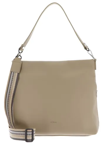 s.Oliver Crossbody Bag Umhängetasche in Braun-Beige - Stylische Umhängetasche für Damen, ideal für die Freizeit. Verstellbarer Trageriemen und praktischer Reißverschluss sorgen für Komfort und Sicherheit.