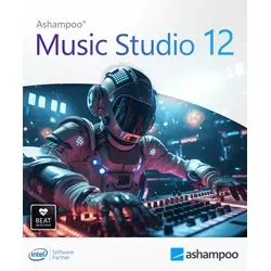 Ashampoo® Music Studio 12 - Professionelle Musikbearbeitung - Sonstige Software mit umfassenden Tools für Bearbeiten, Produzieren und Organisieren von Sounddateien. Ideal für kreative Musikprojekte und das Aufnehmen von Streaming-Diensten.