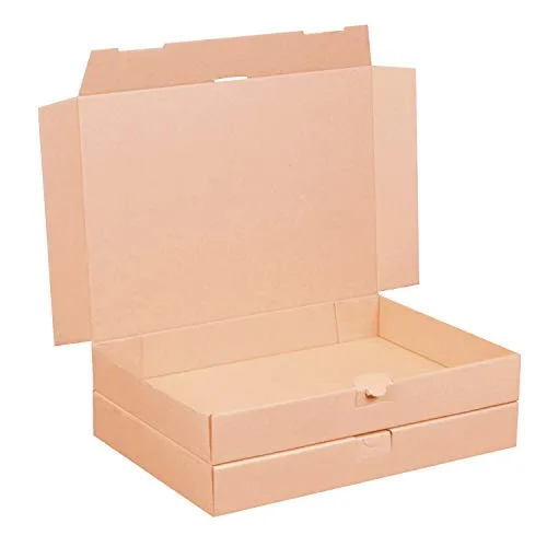 smiley pack 200 Maxibriefkartons 350 x 250 x 50 mm braun (200 Stück) DIN A4+ B4 Maxibrief Versandkarton für DHL DPD GLS Hermes Warensendung Büchersendung mit Steckverschluss