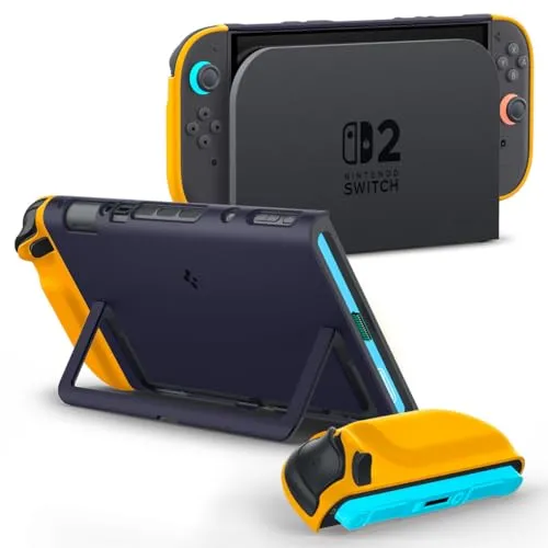 Spigen Nano Pop Hülle für Nintendo Switch 2 2025 - Stylische Tasche mit sicherem Halt, idealer Schutz für den eingebauten Ständer und einfache Handcontroller-Abnahme. Perfekt für Spieler, die ihre Konsole stilvoll und sicher transportieren möchten.