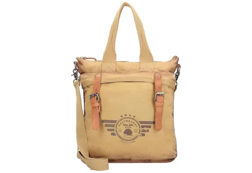 Greenburry Vintage Aviator Schultertasche 36 cm braun - Stylische Daypack aus hochwertigem Leder, ideal für den Alltag und mit viel Platz für Ihre Essentials.