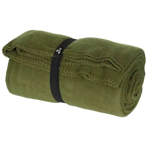 MFH 32340B Fleece-Decke - Outdoor 200 x 150 cm - Oliv - Geräumige Fleece-Decke für den Outdoor-Einsatz, ideal für Camping und Picknicks, bietet Wärme und Komfort in jeder Situation.