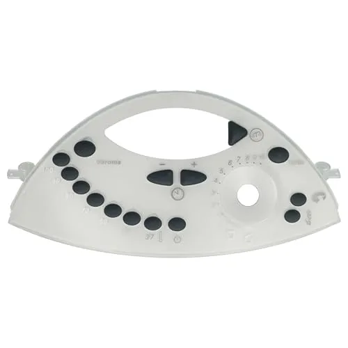 vhbw Bedienfeld Blende kompatibel mit Vorwerk Thermomix TM31 Küchenmaschine - Frontabdeckung, Schwarz, Grau, Weiß