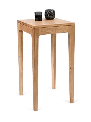 M2 Kollektion Kona2 Beistelltisch - Hochwertiger Beistelltisch aus massiv geölter Wildeiche, zeitloses Design, das sich jedem Einrichtungsstil anpasst - ideal für Ihr Wohnzimmer.