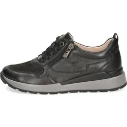 Caprice Sneaker 23760 - Damen Leder Sneaker mit Reißverschluss - Stylischer Damen Sneaker aus Leder mit seitlichem Reißverschluss. Ideal für jeden Tag, bietet optimalen Tragekomfort dank H-Weite und CAP Airmot. Perfekt für trendbewusste Frauen!