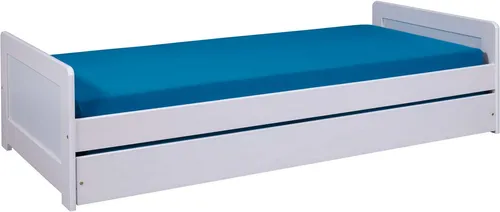 Funktionsbett Surf - Weiß, 208,5 x 52,5 x 96,4 cm - Hochwertiges Funktionsbett Surf in Weiß, ideal für Kinderzimmer. Robuste Materialien und modernes Design sorgen für eine lange Lebensdauer und Komfort.