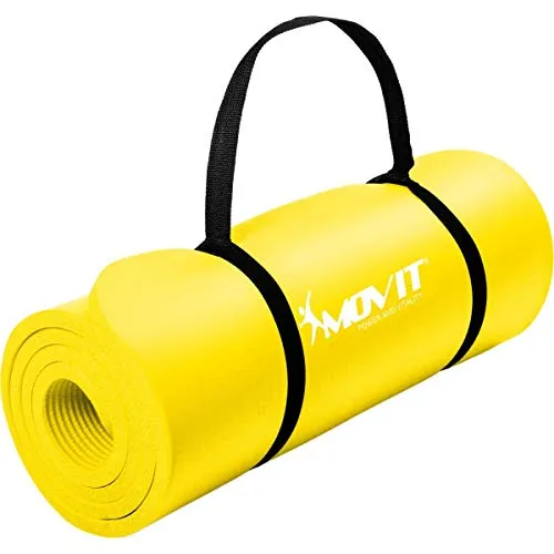 MOVIT Yogamatte XXL - Schadstoffgeprüfte Gymnastikmatte - Sportmatten in Studioqualität, rutschfest und gelenkschonend. Ideal für Yoga, Pilates und Fitnessübungen, erhältlich in verschiedenen Größen und Farben.