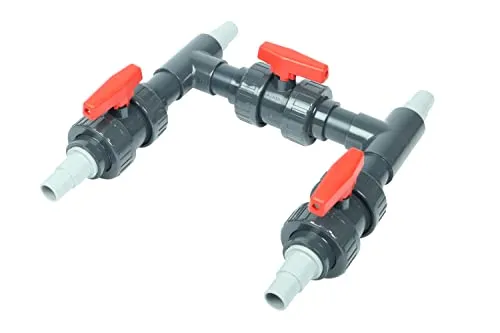 Wacredo Wärmepumpen Anschluss-Set Ø 50 mm Bypass Anschlussset Solar Heizung Pool