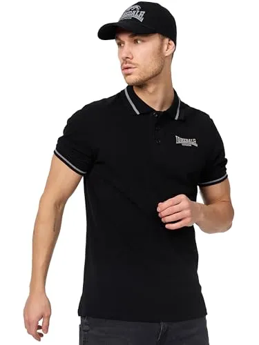 Lonsdale London Causton Männer Poloshirt schwarz 3XL - Poloshirts für Herren, 100% Baumwolle für hohen Tragekomfort und Langlebigkeit. Ideal für lässige Outfits im Alltag oder Freizeit.