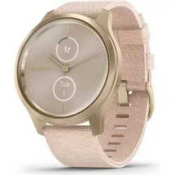 Garmin vivomove STYLE Weissgold/Rosa - Elegante Hybrid-Smartwatch - Smartwatches: Kombiniert analoge Eleganz mit modernen Funktionen wie Herzfrequenzmessung, Schlafanalyse und Garmin Pay. Ideal für einen aktiven Lebensstil!
