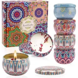 ALLAVA 4er Duftkerzen Geschenkset aus Sojawachs - VIELSEITIGES GESCHENKSET - Perfekt für Feiern und besondere Anlässe. NATÜRLICHES SOJAWACHS - Hergestellt aus 100 % reinem Sojawachs für sauberes Abbrennen. LANGANHALTENDER DUFT - Jede Kerze brennt bis zu 15 Stunden, ideal für entspannende Momente.