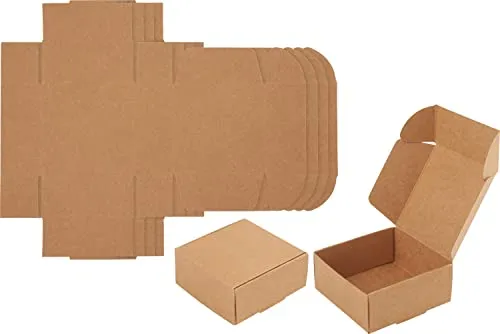 VBS Kraftpapier Faltschachteln "Quadrat", 6 Stück
