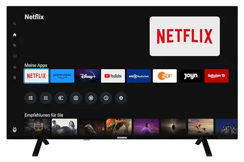 Telefunken QLED Fernseher 50 Zoll - Smart TV powered by TiVo, 4K UHD mit HDR Dolby Vision und Dolby Atmos, inkl. 6 Monate HD+