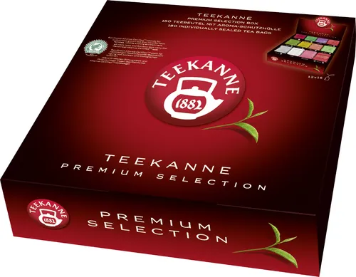 Teekanne Gastro Sortimentsbox 180 Btl. - Vielfältige Teesorten in praktischer Gastro-Box, ideal für Gastronomie und große Veranstaltungen.