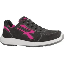 U-Power Electra ESD S1P SRC Sicherheitsschuh - Damen Sicherheitshalbschuh aus weichem Veloursleder mit atmungsaktiver Membrane, durchtrittsicherer Zwischensohle und rutschhemmender Sohle für optimalen Komfort und Sicherheit.